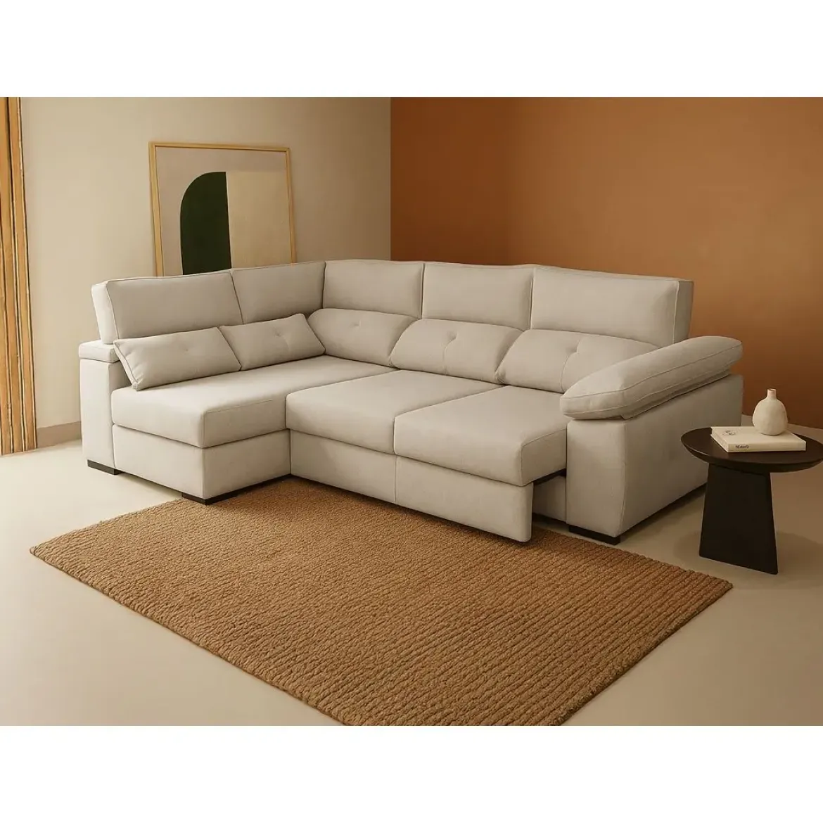 Sofá Chaise Longue Delizante con Arcón Izquierda BERLIN