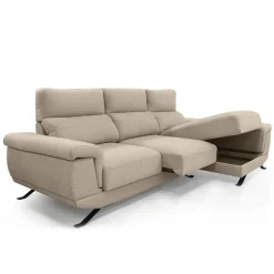Sofá Chaise Longue Derecha con Arcón y Asientos Deslizantes DIMAR