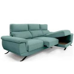 Sofá Chaise Longue Derecha con Arcón y Asientos Deslizantes DIMAR