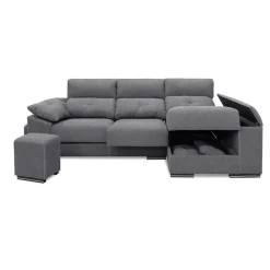Sofá Chaise longue Derecha con Cabezal Reclinable y Asientos Deslizantes NOEMI
