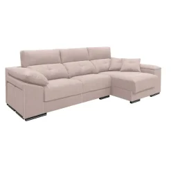 Sofá Chaise longue Derecha con Cabezal Reclinable y Asientos Deslizantes NOEMI