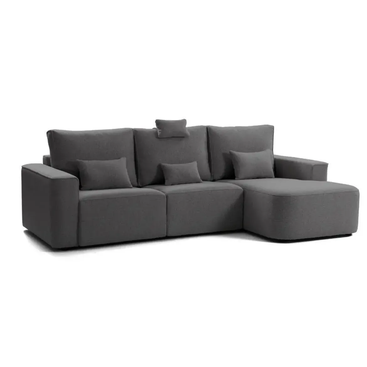 Sofá Chaise Longue Derecha Deslizante Tapizado en Poliéster