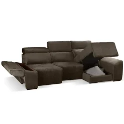 Sofá Chaiselongue Derecha 3 Plazas 275 cm con Asientos Deslizantes BALI