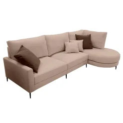 Sofá Chaise Longue Derecha Tapizado en Tela NAPOLI