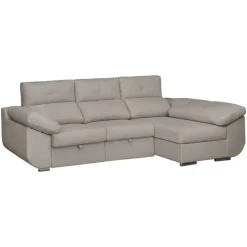 Sofá Chaise Longue Derecha Tapizado en Tela AVRIL