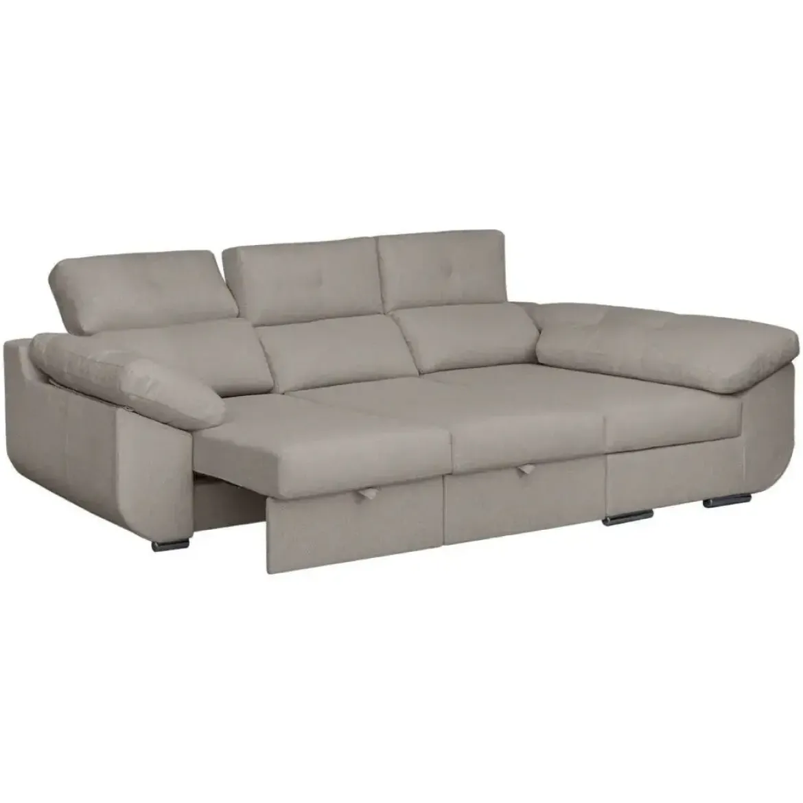 Sofá Chaise Longue Derecha Tapizado en Tela AVRIL