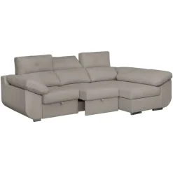 Sofá Chaise Longue Derecha Tapizado en Tela AVRIL