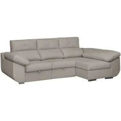 Sofá Chaise Longue Derecha Tapizado en Tela AVRIL