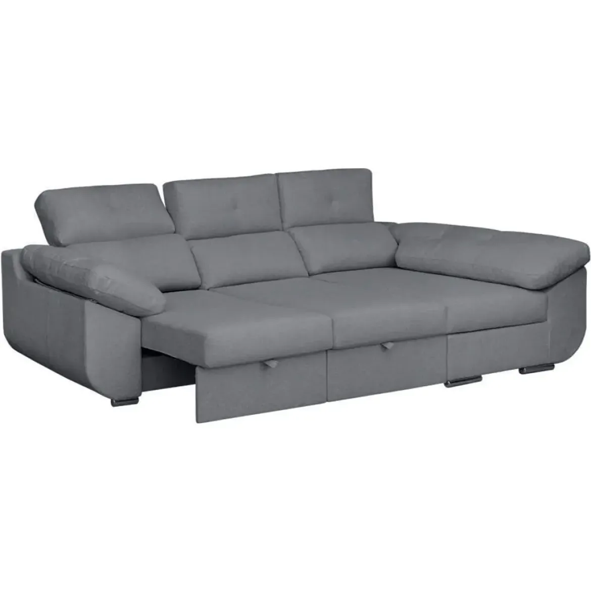 Sofá Chaise Longue Derecha Tapizado en Tela AVRIL