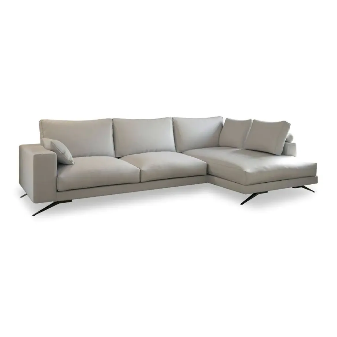 Sofá Chaise Longue Derecha Tapizado en Tela MERCURY