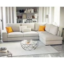 Sofá Chaise Longue Derecha Tapizado en Tela HORUS