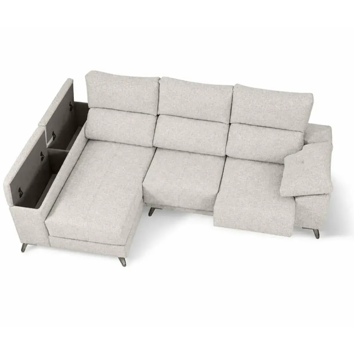 Sofá Chaise Longue Izquierda con Arcón LAURA