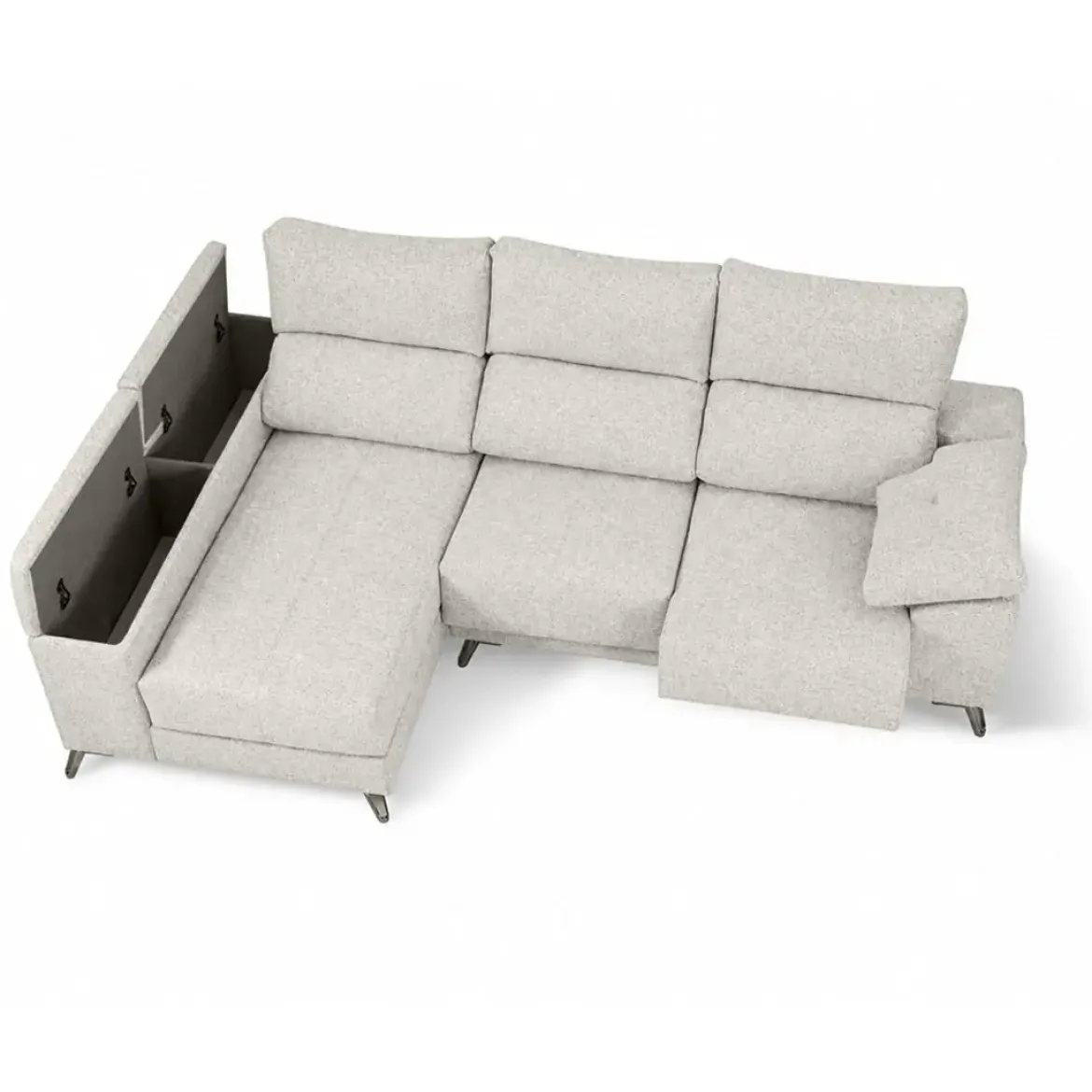 Sofá Chaise Longue Izquierda con Arcón LAURA