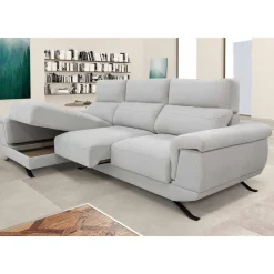 Sofá Chaise Longue Izquierda con Arcón y Asientos Deslizantes DIMAR