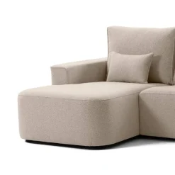 Sofá Chaise Longue Izquierda Deslizante Tapizado en Poliéster