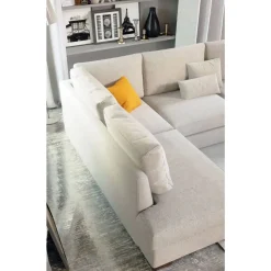 Sofá Chaise Longue Izquierda Tapizado en Tela HORUS