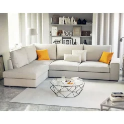 Sofá Chaise Longue Izquierda Tapizado en Tela HORUS
