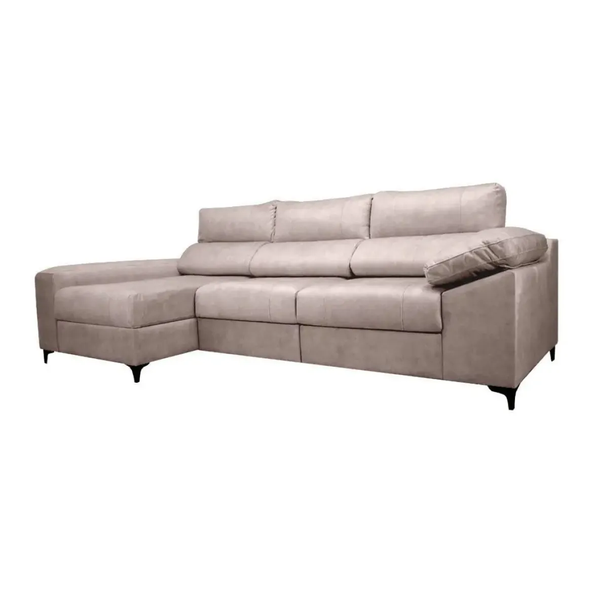 Sofá Chaiselongue Izquierda Tapizado en Tela RAGA