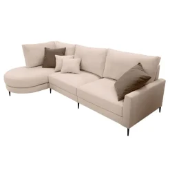 Sofá Chaise Longue Izquierda Tapizada en Tela NAPOLI