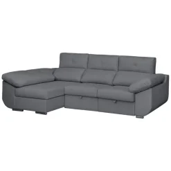 Sofá Chaise Longue Izquierda Tapizado en Tela AVRIL