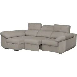 Sofá Chaise Longue Izquierda Tapizado en Tela AVRIL