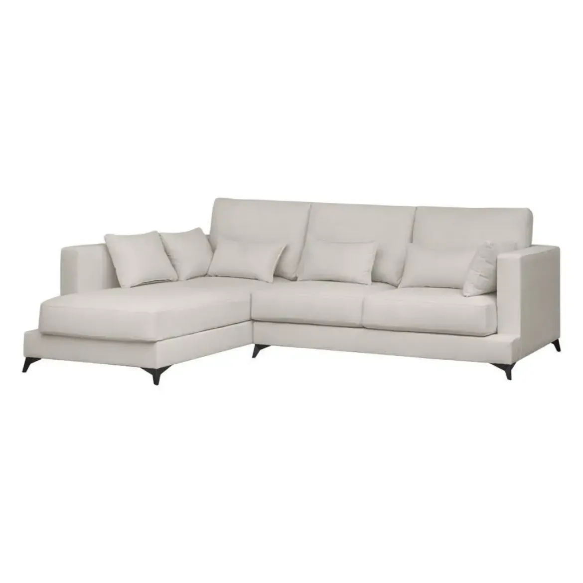 Sofá Chaise Longue Izquierda Tapizado en Tela VELLA