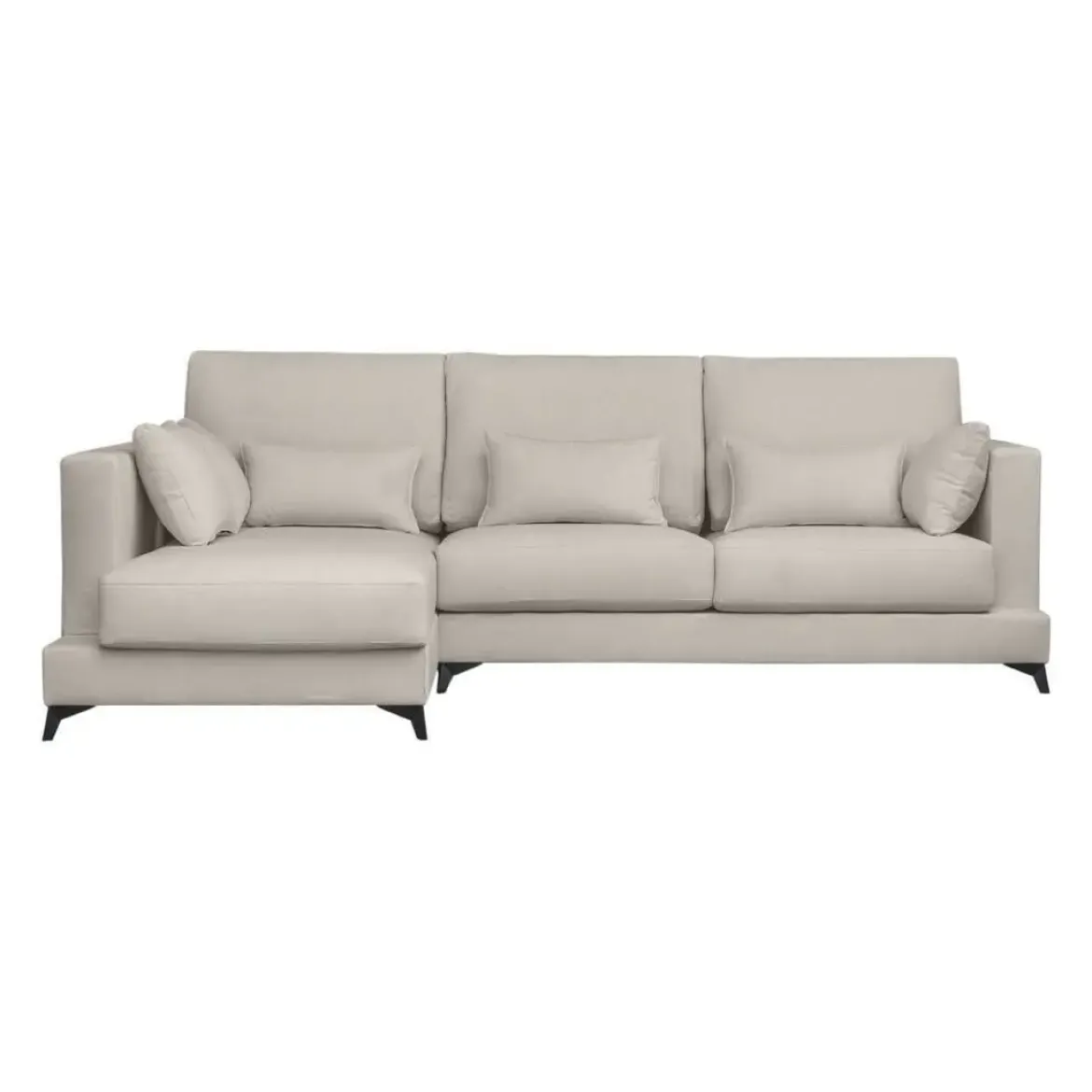 Sofá Chaise Longue Izquierda Tapizado en Tela VELLA
