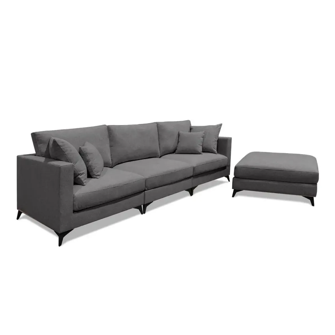 Sofá Chaise Longue Reversible Tapizado en Tela ZEHILA