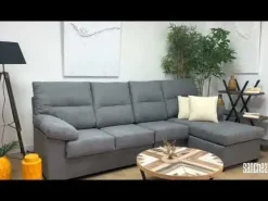 Sofá Chaise longue Reversible de 4 plazas NEIRA