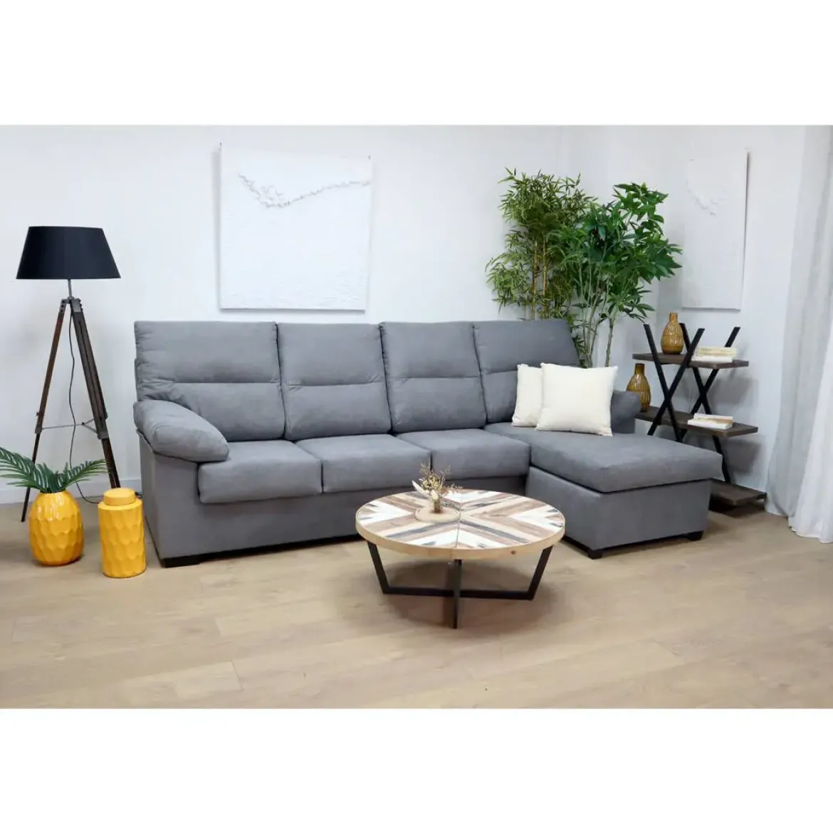 Sofá Chaise longue Reversible de 4 plazas NEIRA