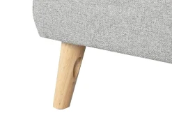Sofá Chaise Longue Tapizado en Poliéster Color Topo MB-221697