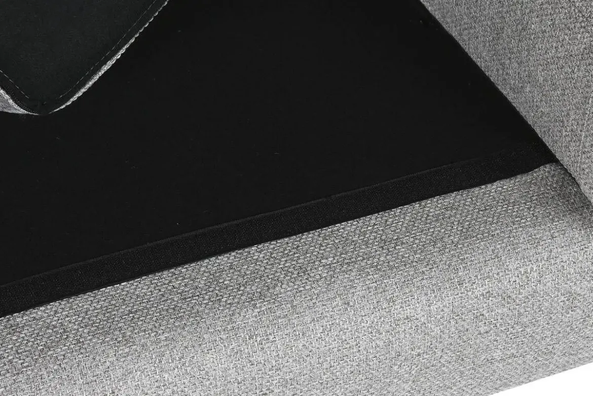 Sofá Chaise Longue Tapizado en Poliéster Color Topo MB-221697