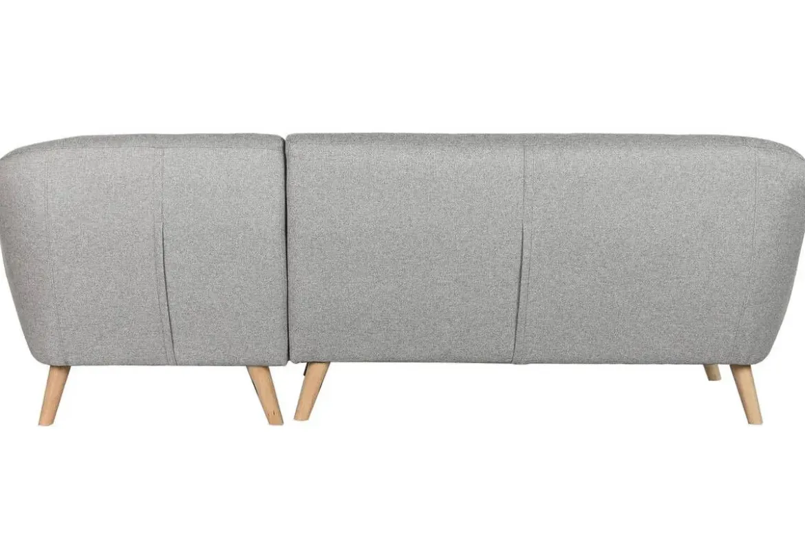 Sofá Chaise Longue Tapizado en Poliéster Color Topo MB-221697