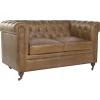 Sofá Chester de Piel Clásico 2 Plazas MB-223604