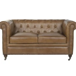 Sofá Chester de Piel Clásico 2 Plazas MB-223604