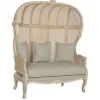 Sofá de 125 cm Madera Natural Enea y Asiento Tapizado MB-223569