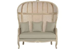 Sofá de 125 cm Madera Natural Enea y Asiento Tapizado MB-223569
