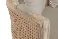 Sofá de 125 cm Madera Natural Enea y Asiento Tapizado MB-223569