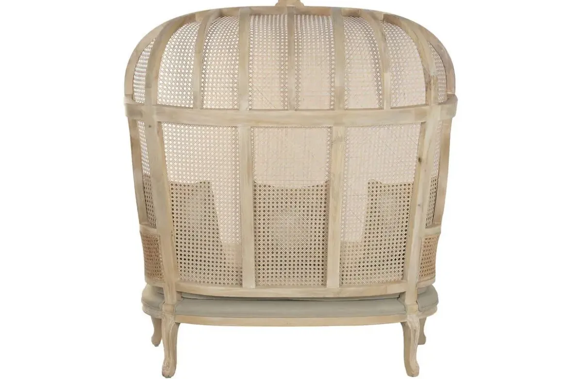 Sofá de 125 cm Madera Natural Enea y Asiento Tapizado MB-223569