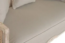 Sofá de 125 cm Madera Natural Enea y Asiento Tapizado MB-223569