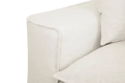 Sofá de Lino con Relleno de Pluma Color Beige MB-228530