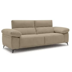 Sofá de 3 Plazas 220 cm con Cabezal Reclinable DANA