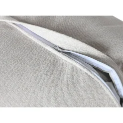 Sofá de 3 Plazas Tapizado en Poliéster Color Beige MB-211732