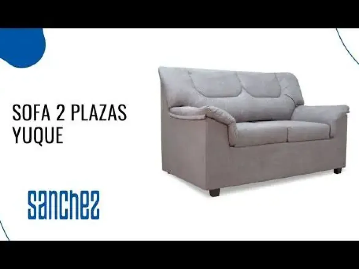 Sofá de 2 Plazas Tapizado en Tejido color Perla YUQUE