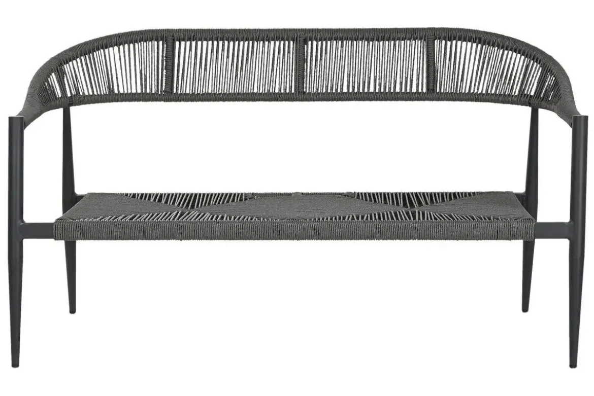 Sofá de Ratán-Aluminio Color Negro MB-211331