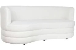 Sofá de Salón en Poliéster Borreguito Blanco MB-206622