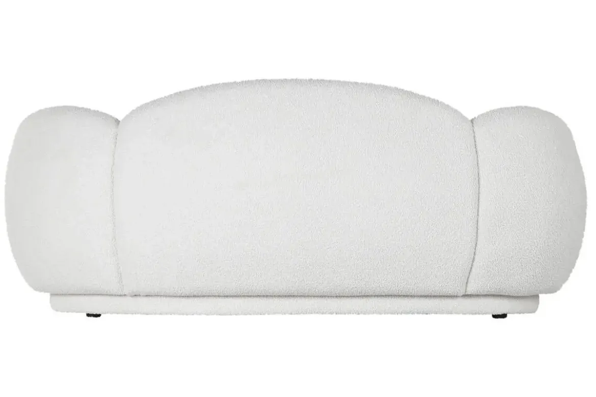 Sofá de Salón Tapizado en Poliéster Blanco Nube MB-217367