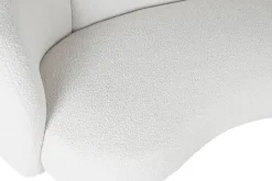 Sofá de Salón Tapizado en Poliéster Blanco Nube MB-217367