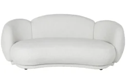 Sofá de Salón Tapizado en Poliéster Blanco Nube MB-217367
