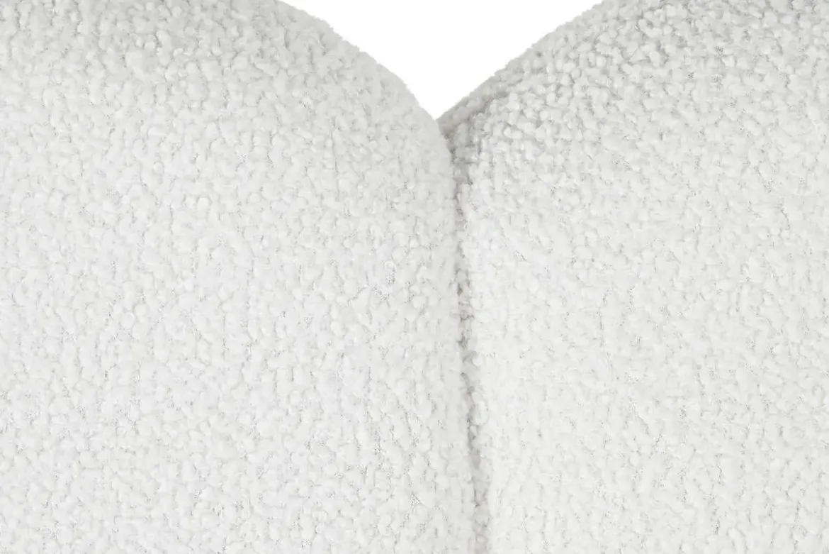 Sofá de Salón Tapizado en Poliéster Blanco Nube MB-217367